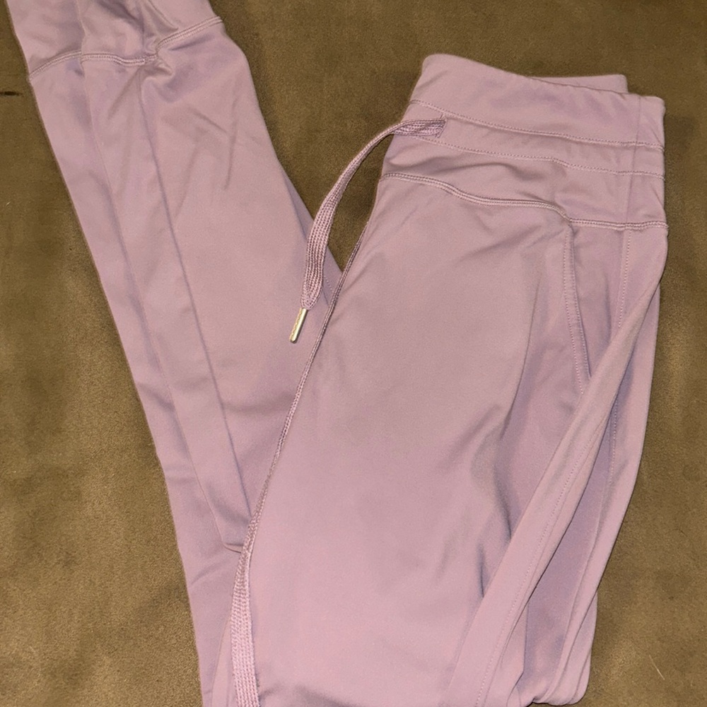mauve joggers from halara